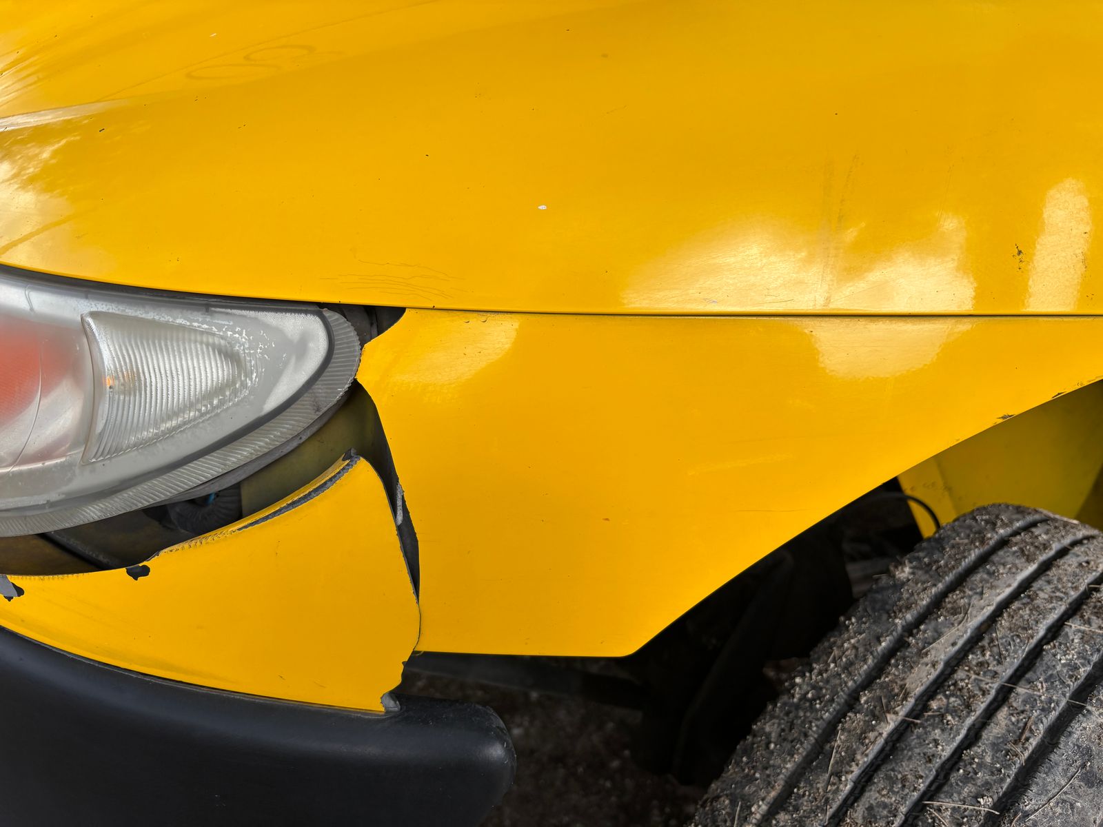 Inspection reference photo: body panels and doors