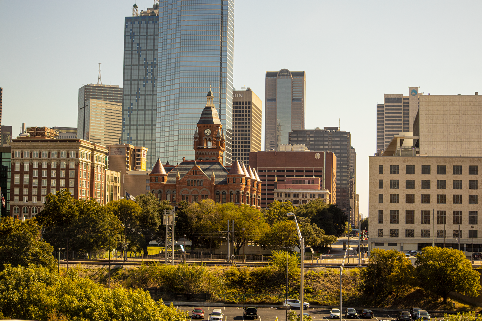 Roads and industry around Irving, Texas
